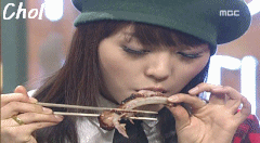 nyam2.GIF : 아이돌이 살 안찌는 마법의 식사법.gif