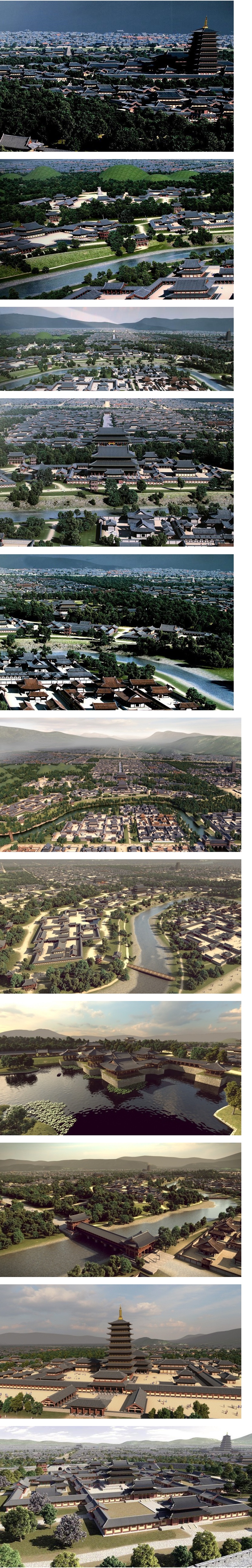 경주.jpg : (스압)1300년 전 신라 경주 시내 복원 CG