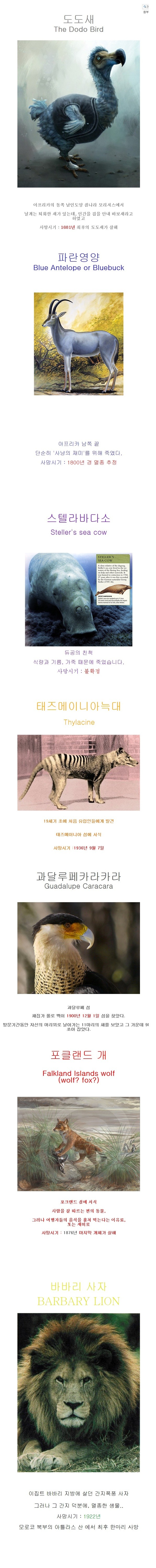 인간이 멸종 시킨 동물들.jpg