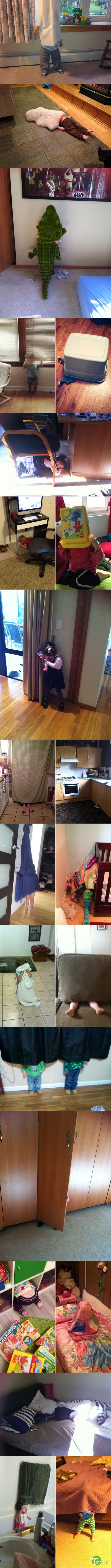 Kids who completely suck at hide and seek