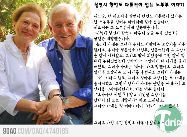 1.JPG : 살면서 한번도 다툰적이 없는 노부부 이야기.jpg
