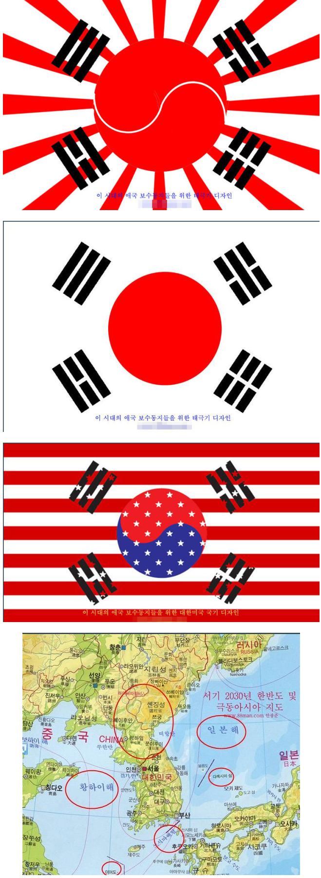 현직 미대교수의 태극기 합성 논란.jpg