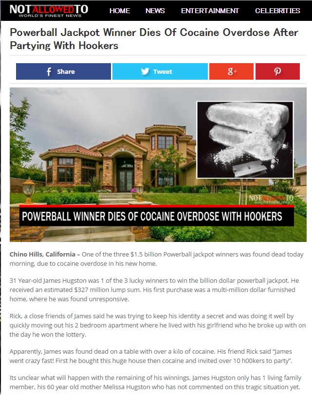 개드립 - 미국 파워볼 1조 당첨자 사망 : 4770247fdea21872db54e98b658f4cc1.jpg powerball.jpg